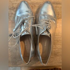 Loeffler Randal Silver Shoes